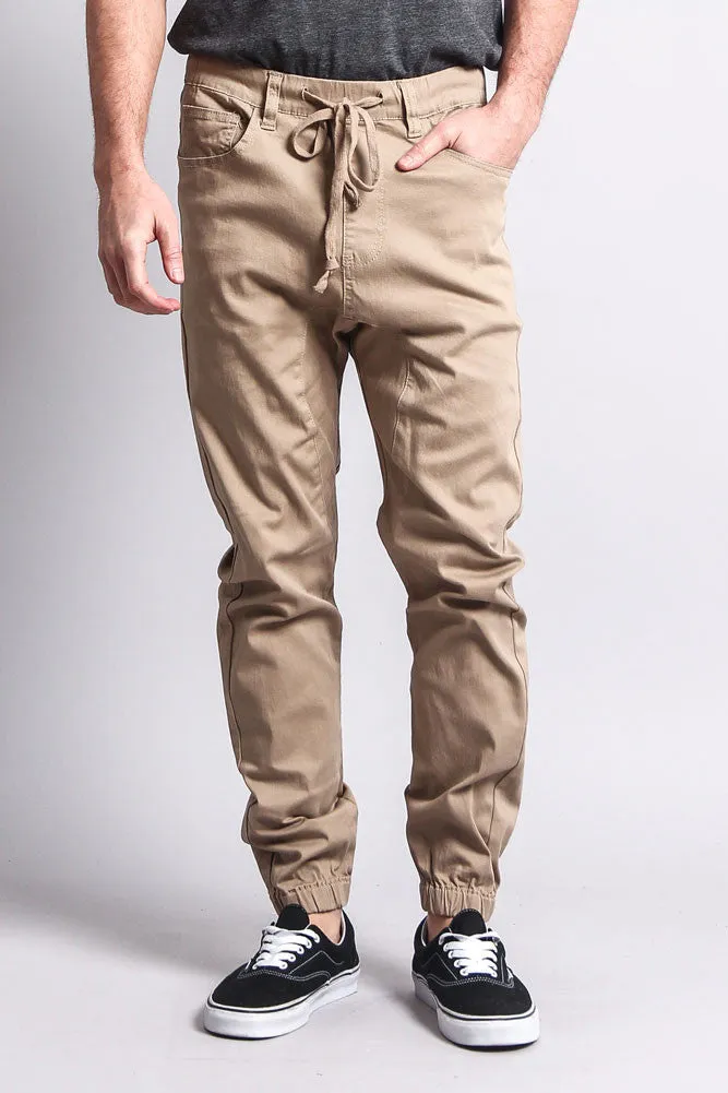 Men's Jogger Twill Pants (Khaki)