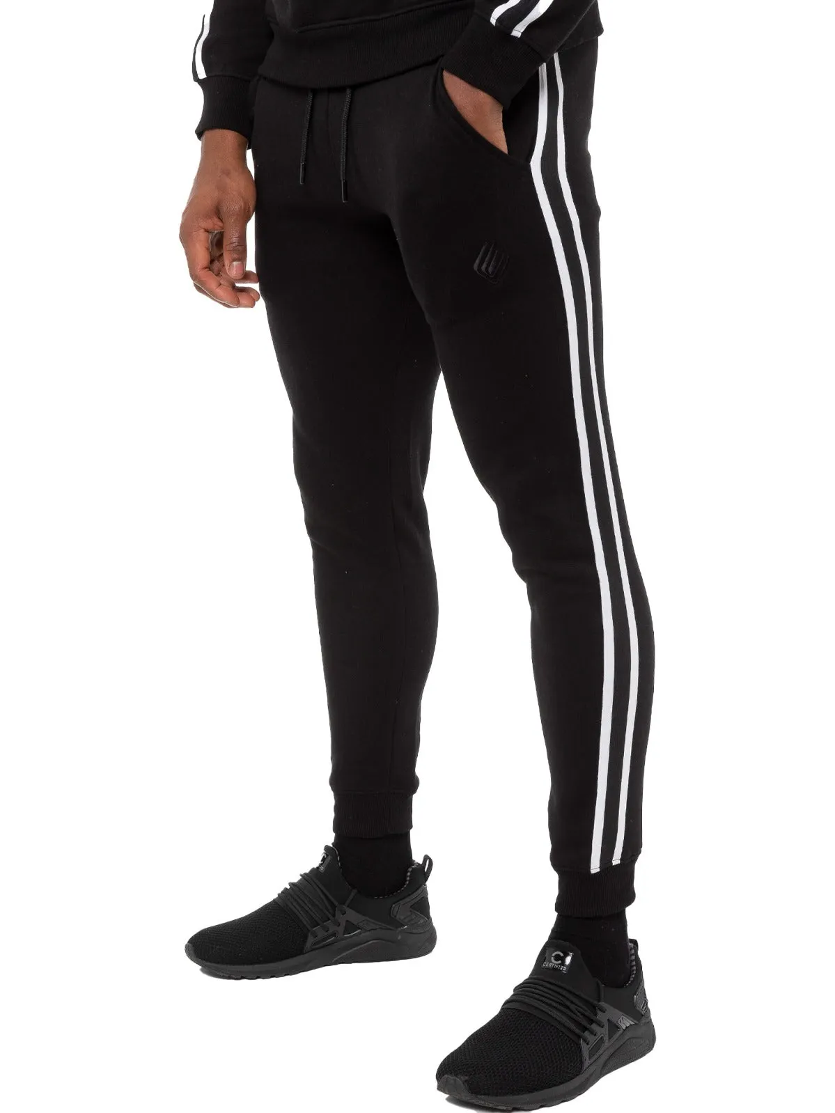 Mens Striped Tracksuit Joggers | Enzo Designer Menswear