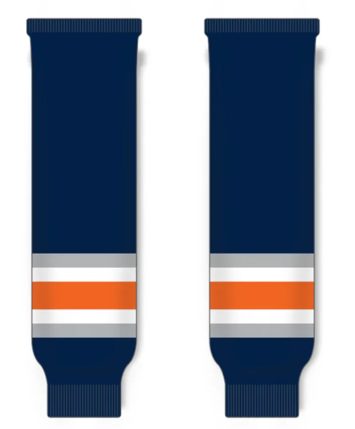 Modelline 2010s Kamloops Blazers Navy Knit Ice Hockey Socks