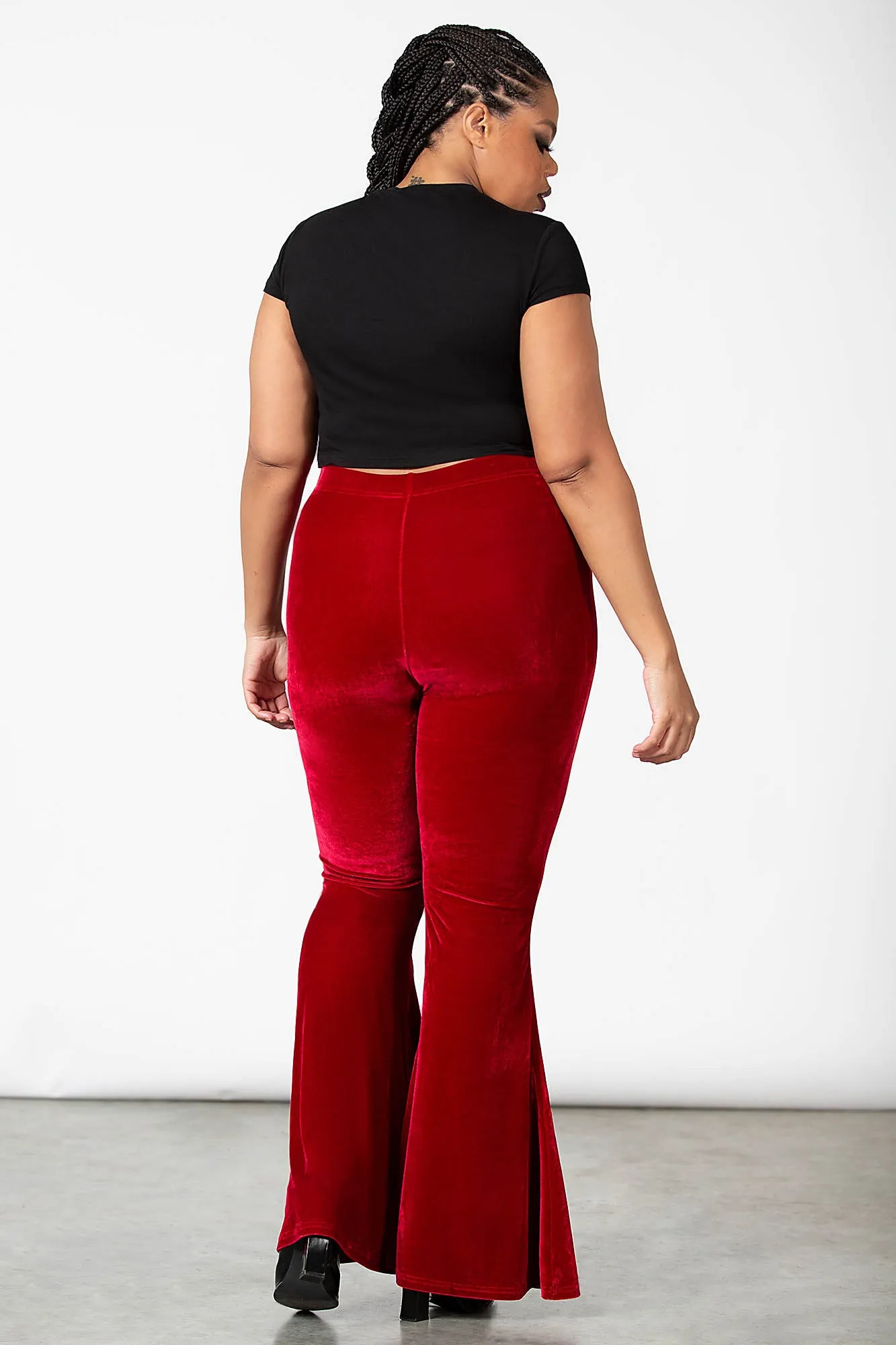 Moondance Velvet Bell Bottoms [RUBY] [PLUS]