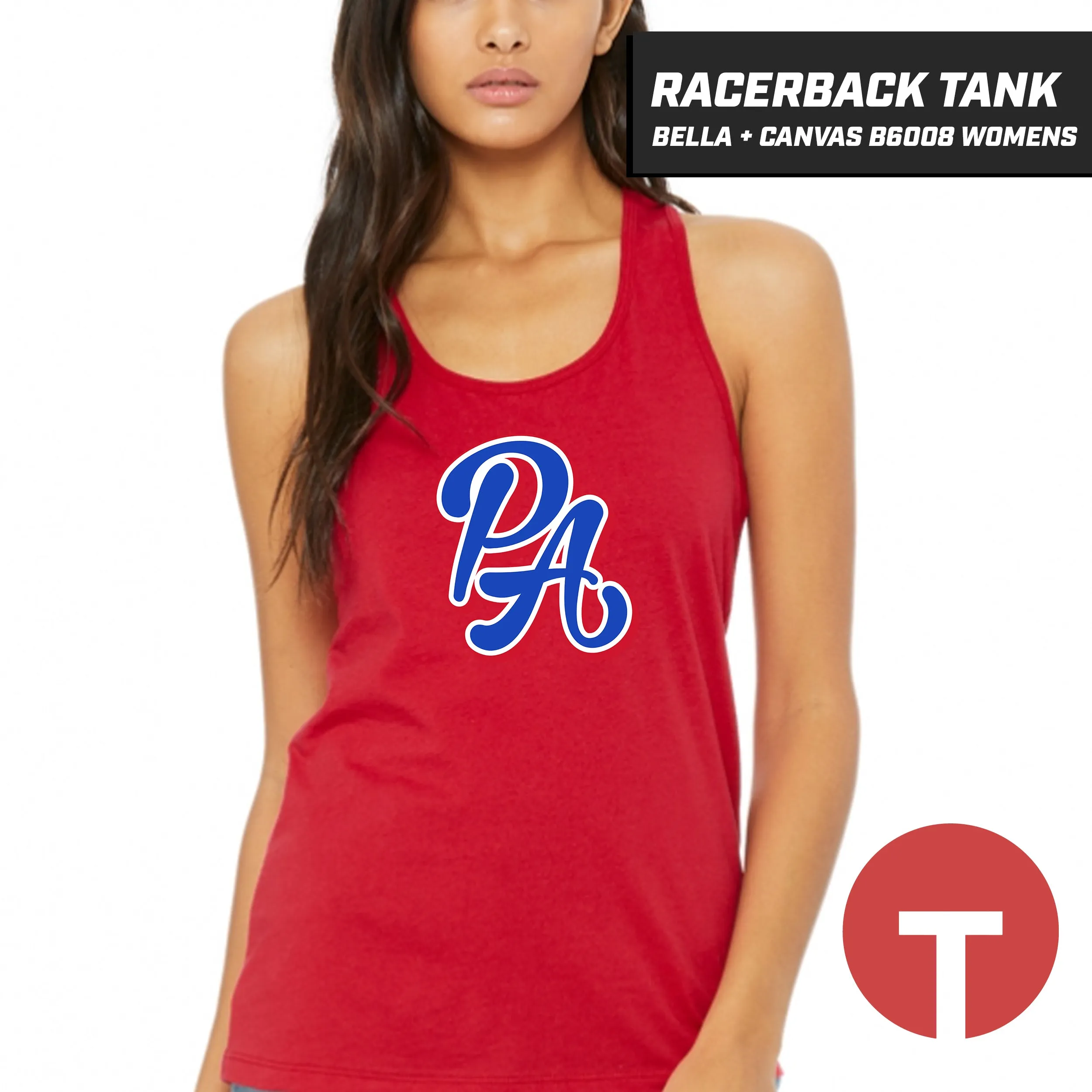 PA Playmakers - Bella   Canvas B6008 Women's Jersey Racerback Tank