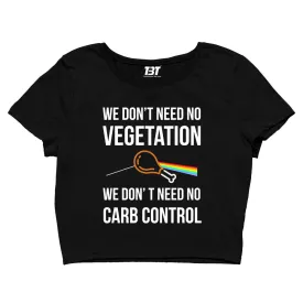 Pink Floyd Crop Top - We Don't Need No Vegetation