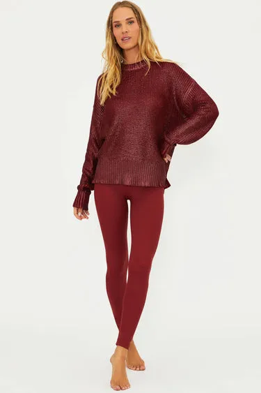 PIPER LEGGING Merlot Shine