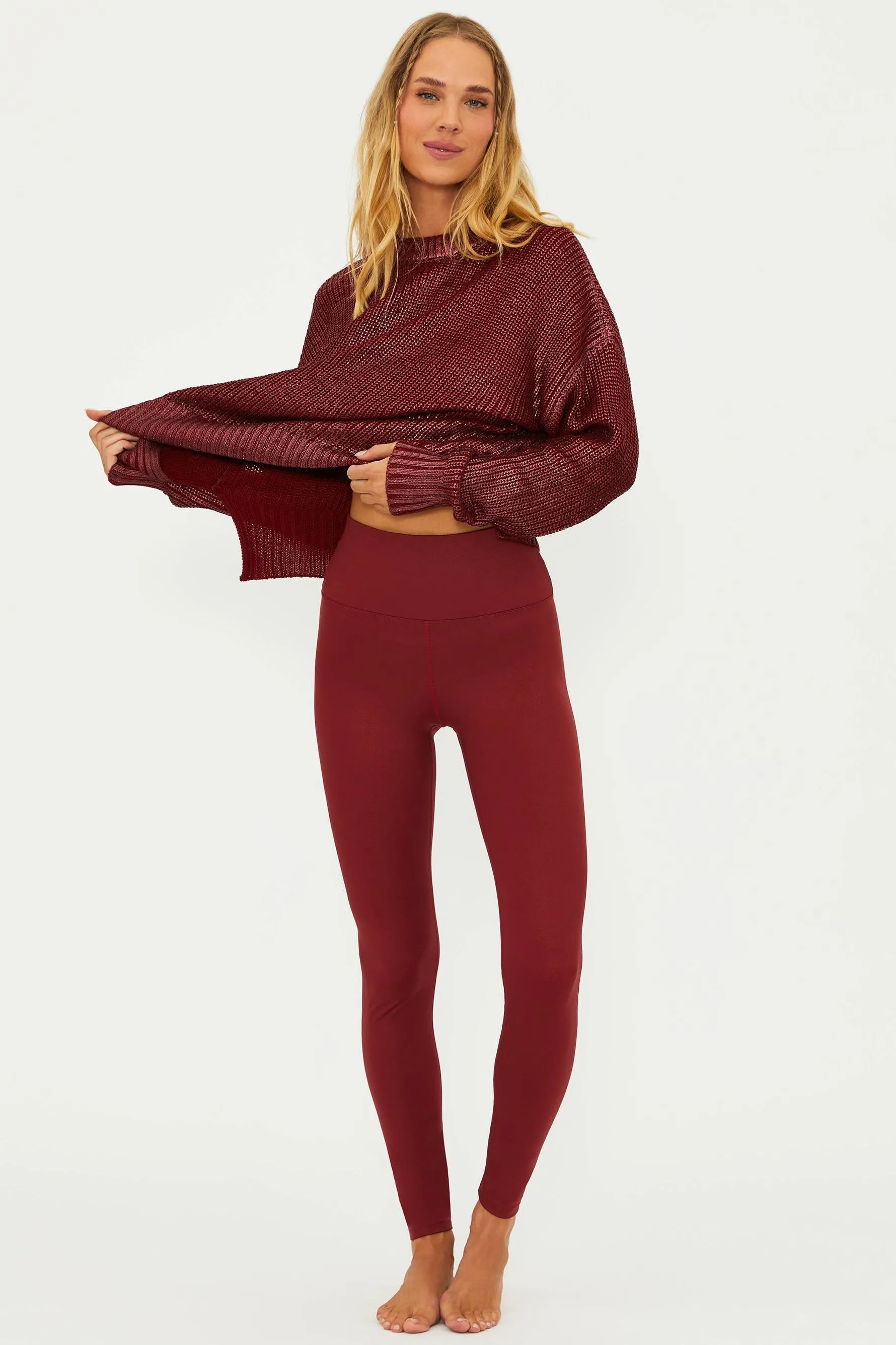 PIPER LEGGING Merlot Shine