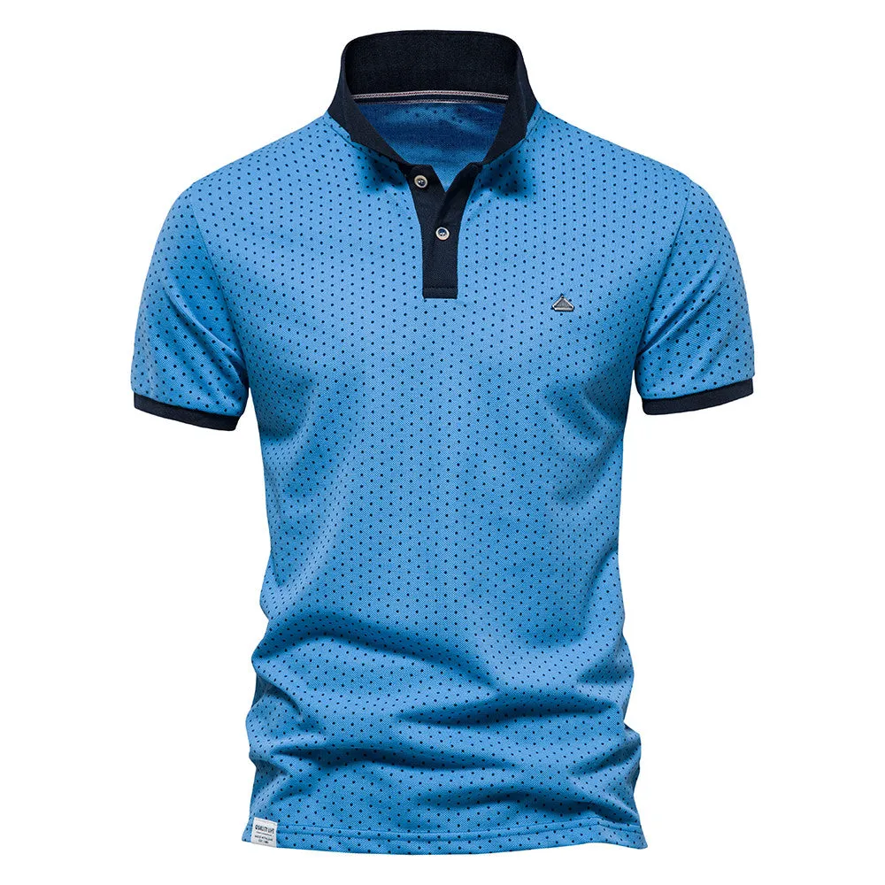 Pologize™ Short Sleeve Dotted Polo Shirt