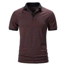 Pologize™ Short Sleeve Striped Polo Shirt