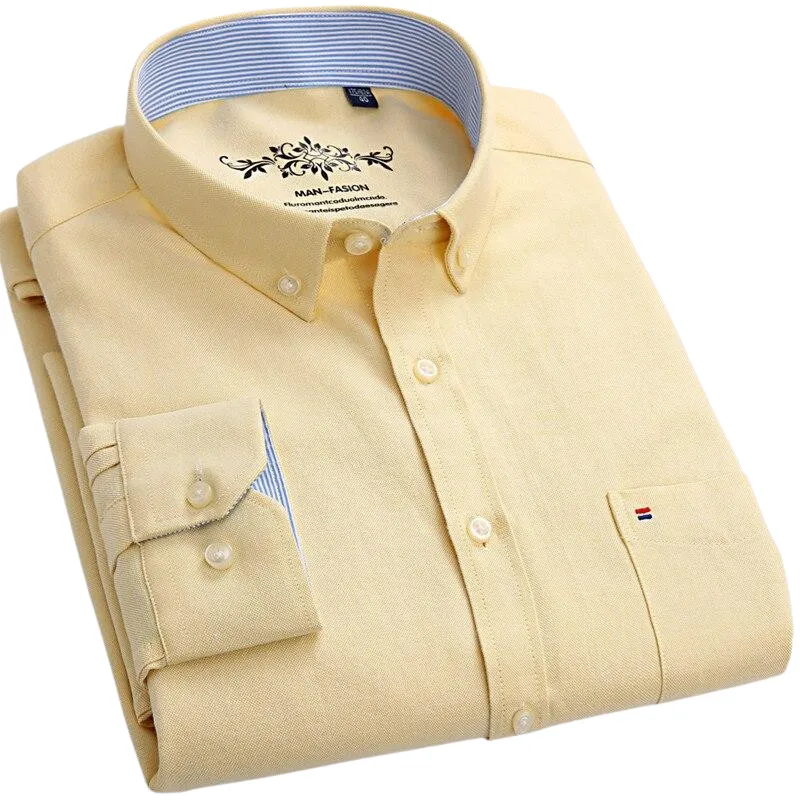 Pologize™ Solid Regular Fit Button-Down Shirt