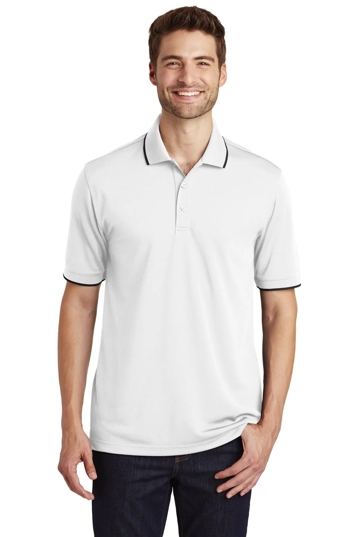 Port Authority® Dry Zone® UV Micro-Mesh Tipped Polo. K111