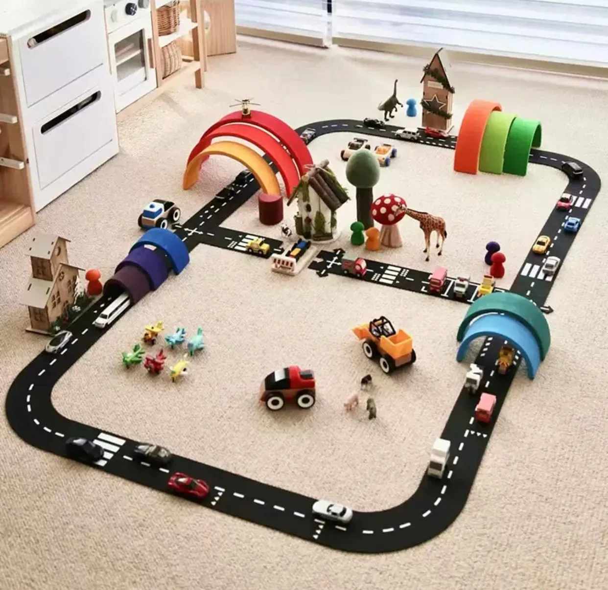 **Pre-order (Ships in 2-3 Weeks)**Rubber Roads Play Set