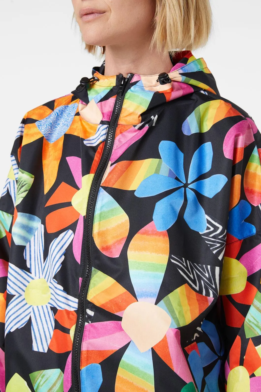 Rainbow Flower Raincoat