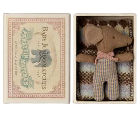 Sleepy Wakey Baby Mouse in Match Box | Rose