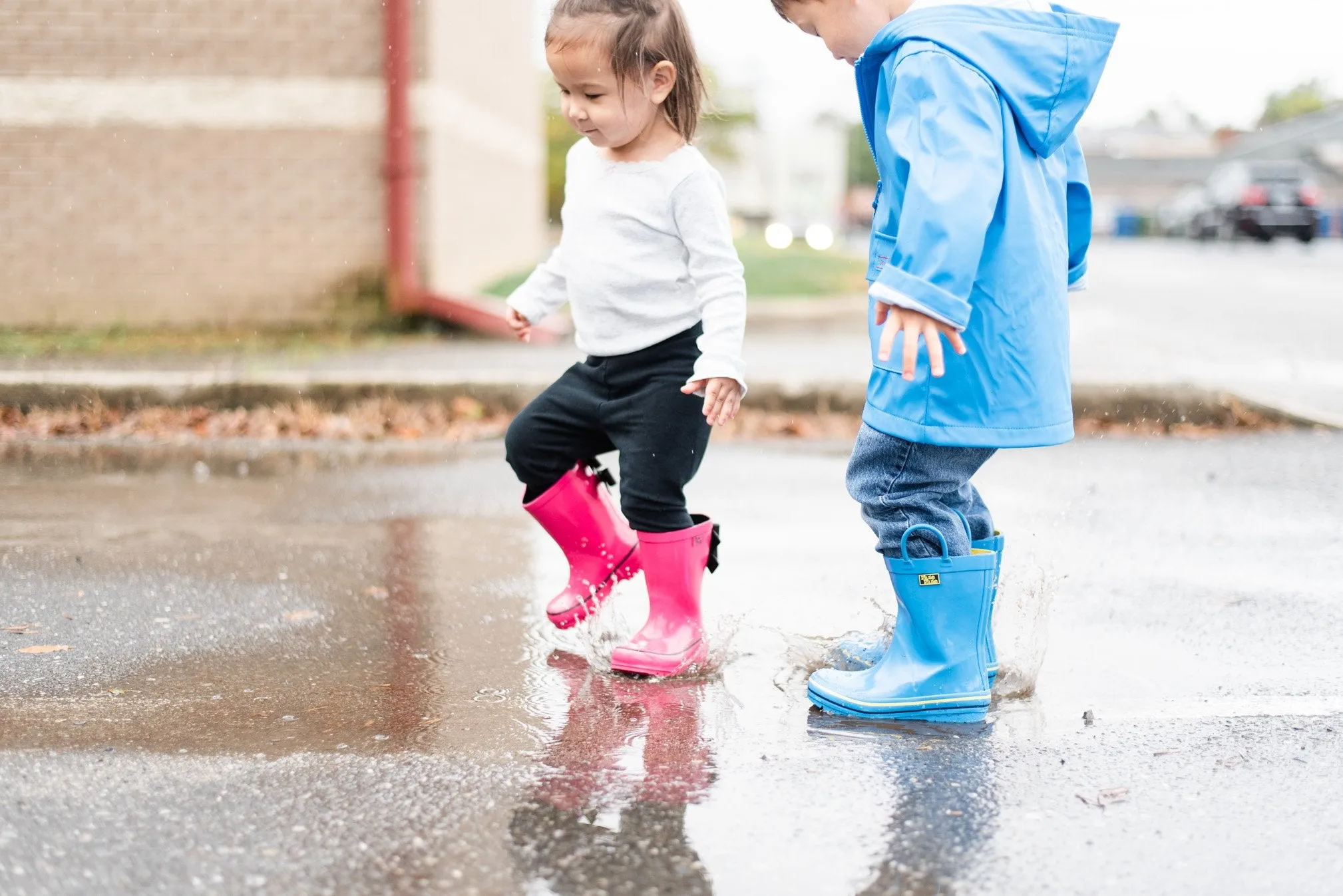 Solid Fuchsia Double Bow Rain Boot