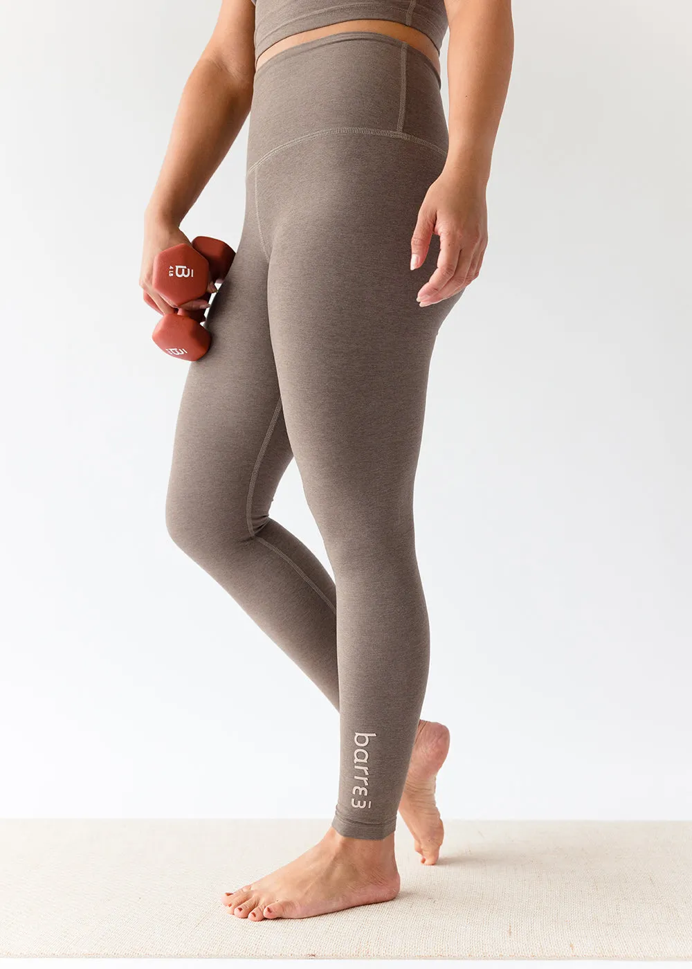 Spacedye High Waisted Midi Legging - Gray Birch Heather