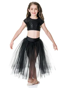 Studio 7, Dream Romantic Tutu Skirt, BLACK, Childs, CHRS01