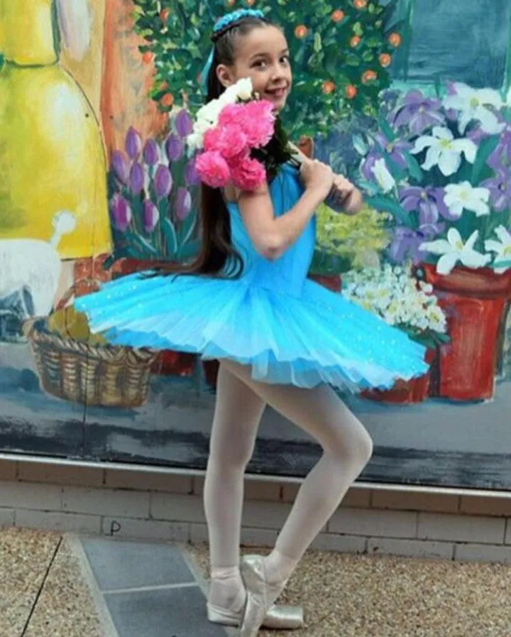 Studio 7, Two Tone Sparkle Tutu, Turquoise/Pale Blue, CHTU03