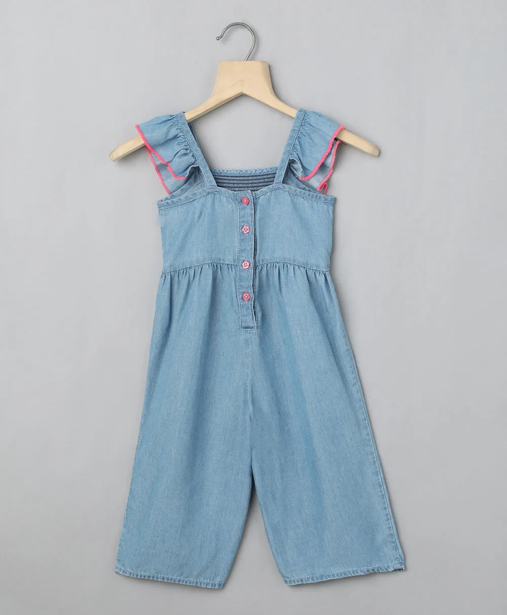 Sweetlime By AS Multicolour Smocked Dungaree.