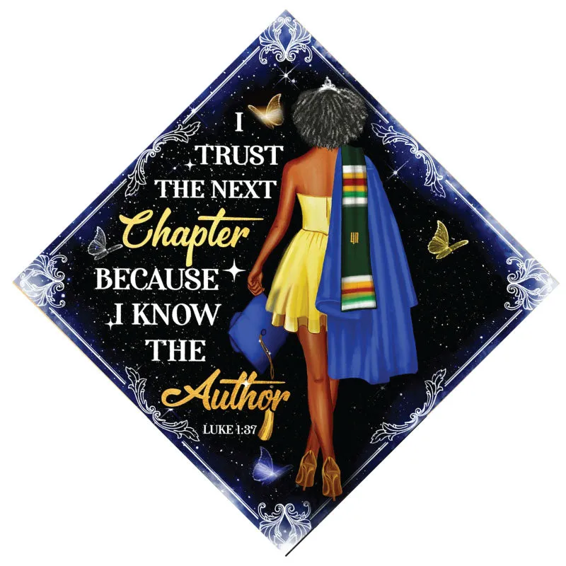 Trust the Next Chapter Bible Verse Grad Cap Topper