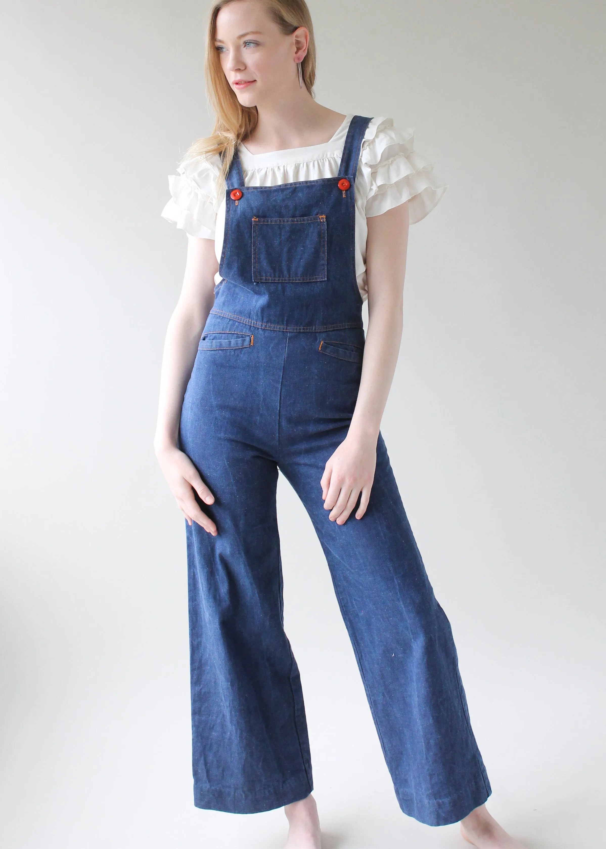 Vintage 1970s Denim Overalls