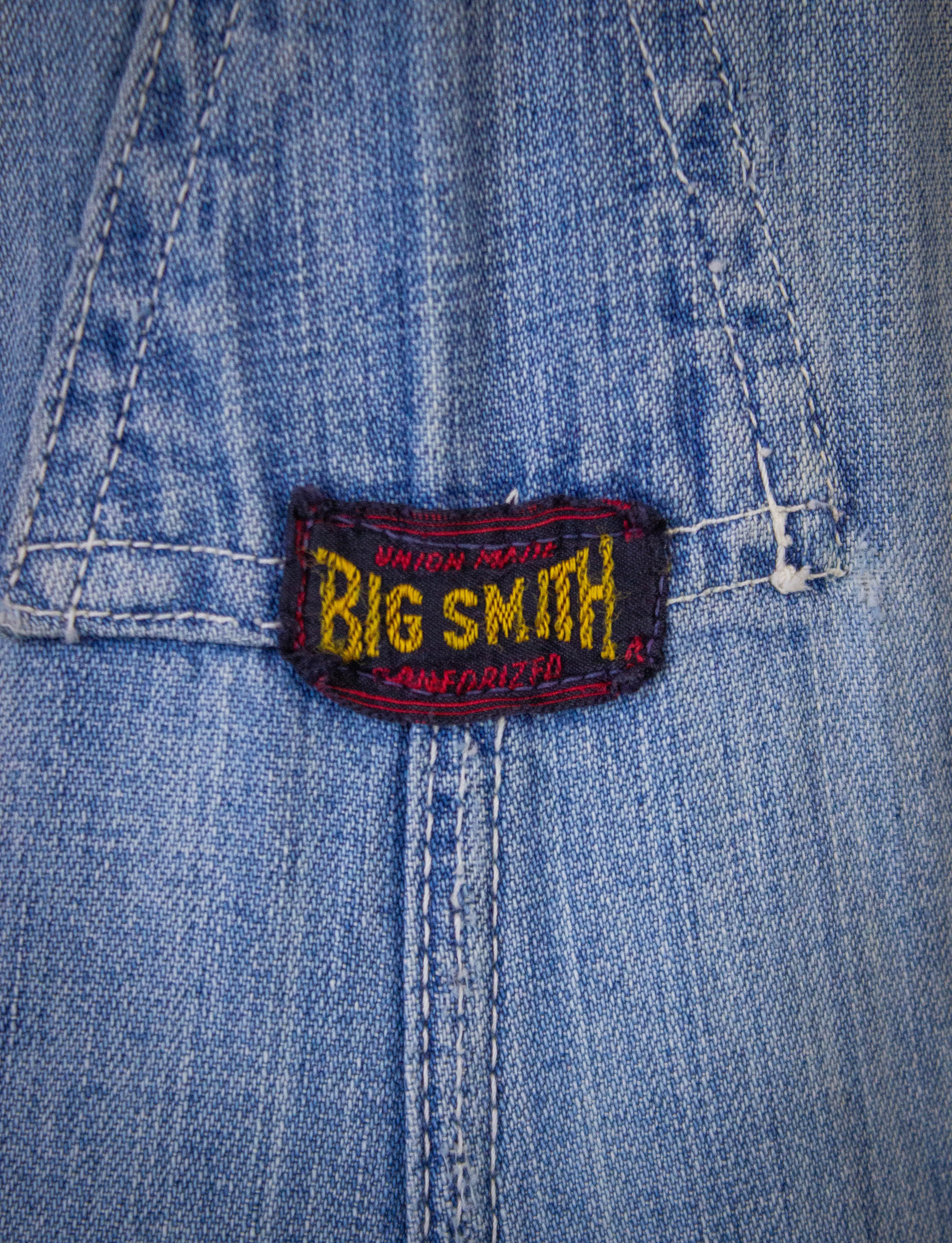 Vintage Big Smith Denim Overalls 50s 34x27