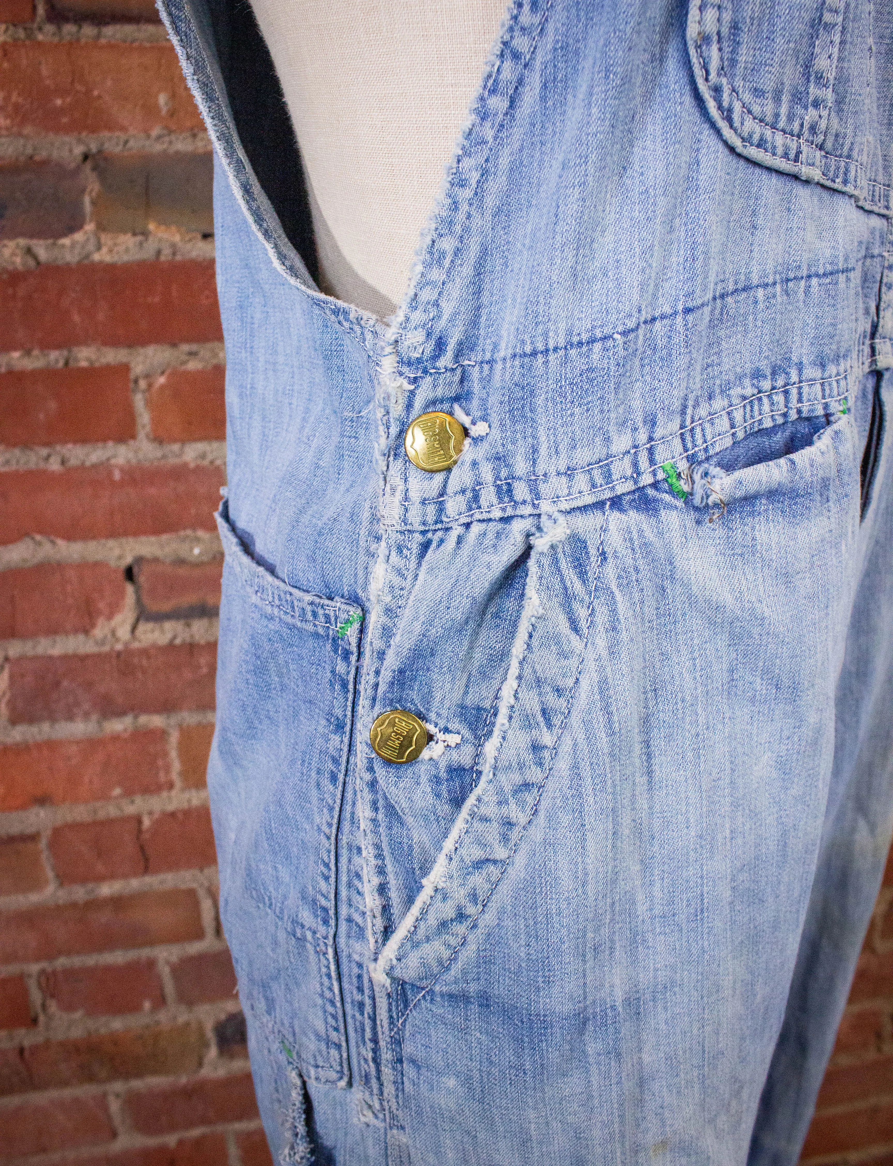 Vintage Big Smith Denim Overalls 50s 34x27