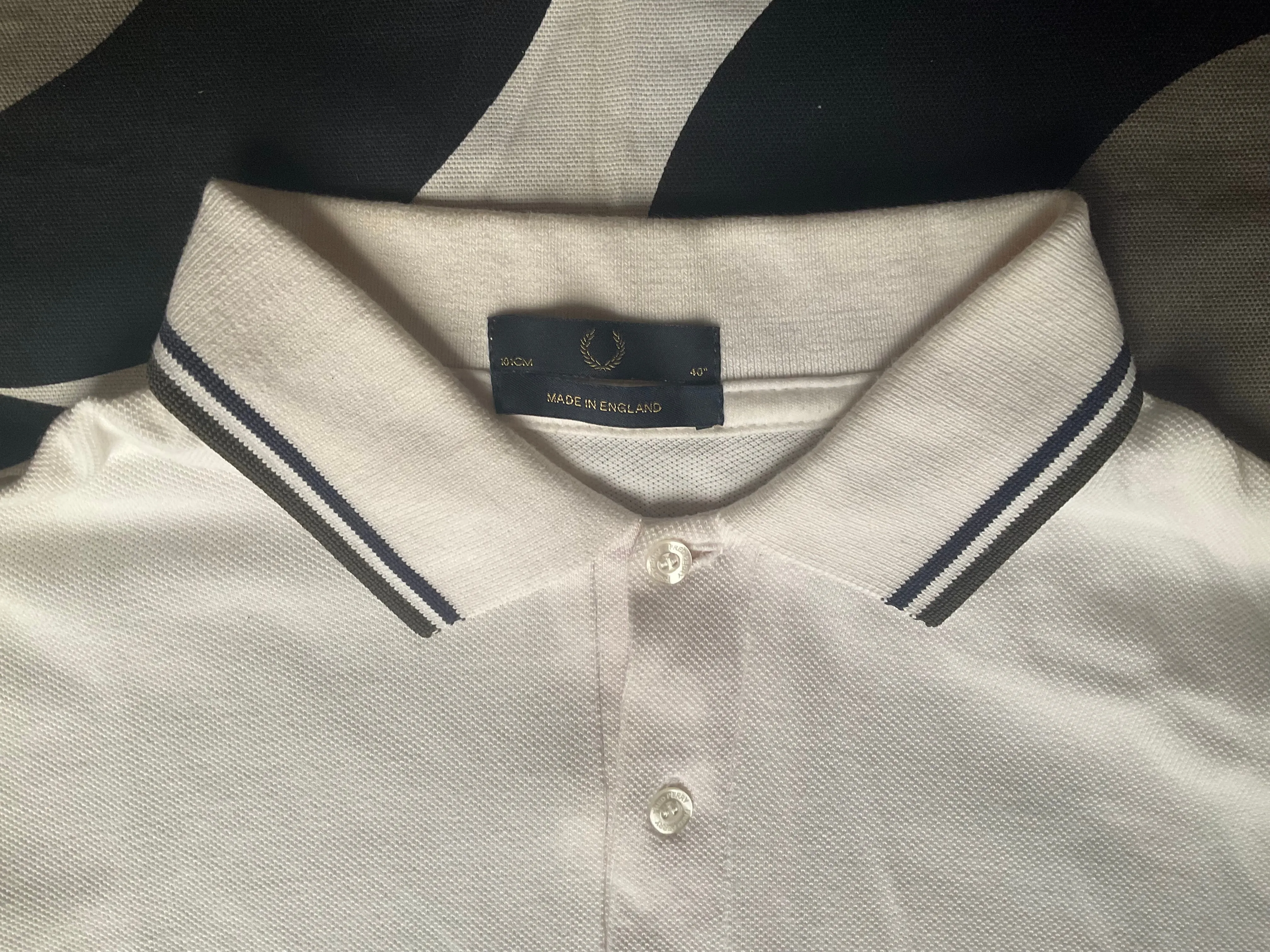 Vintage Fred Perry M12 polo shirt, Made in England, Medium