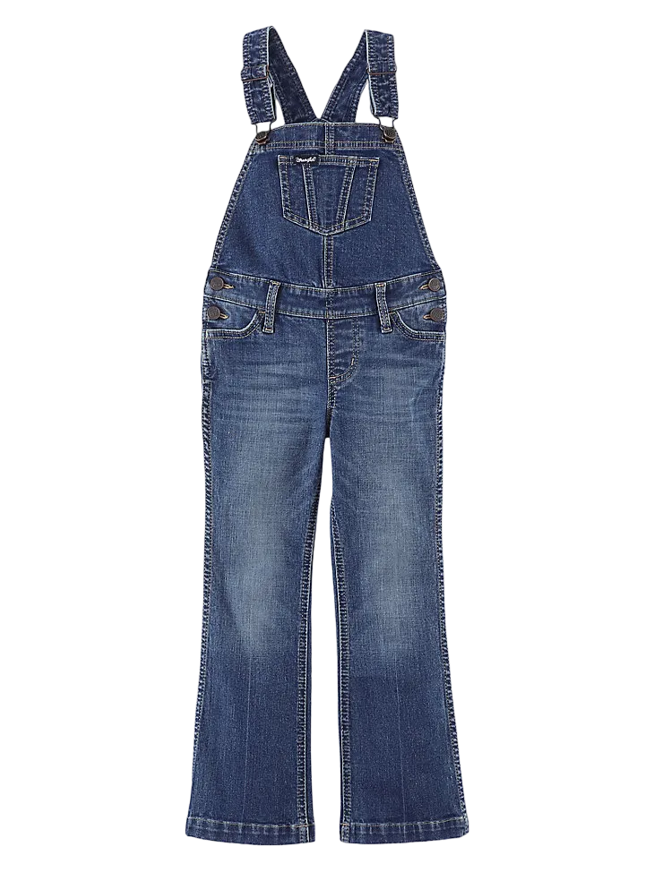 Wrangler Girl's Bootcut Tegan Denim Overalls